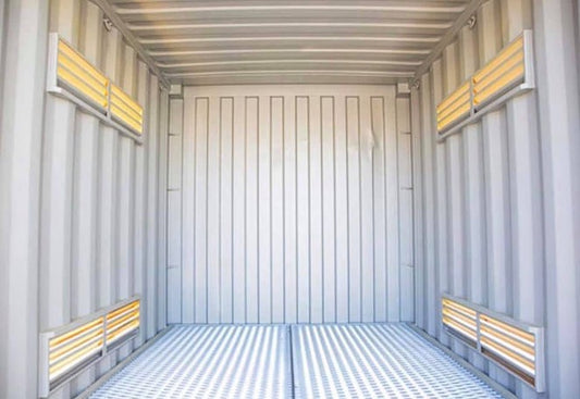 Yellow Shipping Container Secure and spacious storage solution