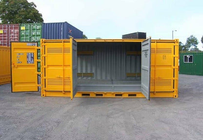 Yellow Shipping Container Secure and spacious storage solution